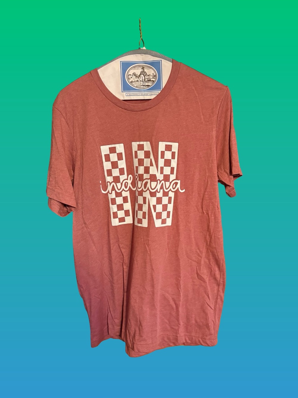 Indiana Graphic T-Shirt — Red Brown Casual Tee